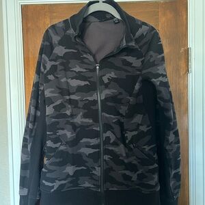 Athleta Black Camouflage Jacket